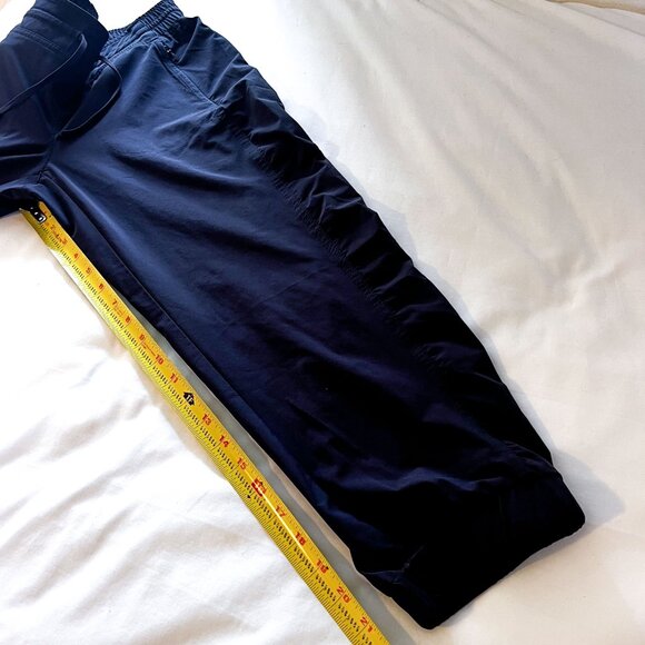 Athleta La Viva Stretch Activewear Capri Jogger Pant Blue 8 REI - Picture 14 of 16